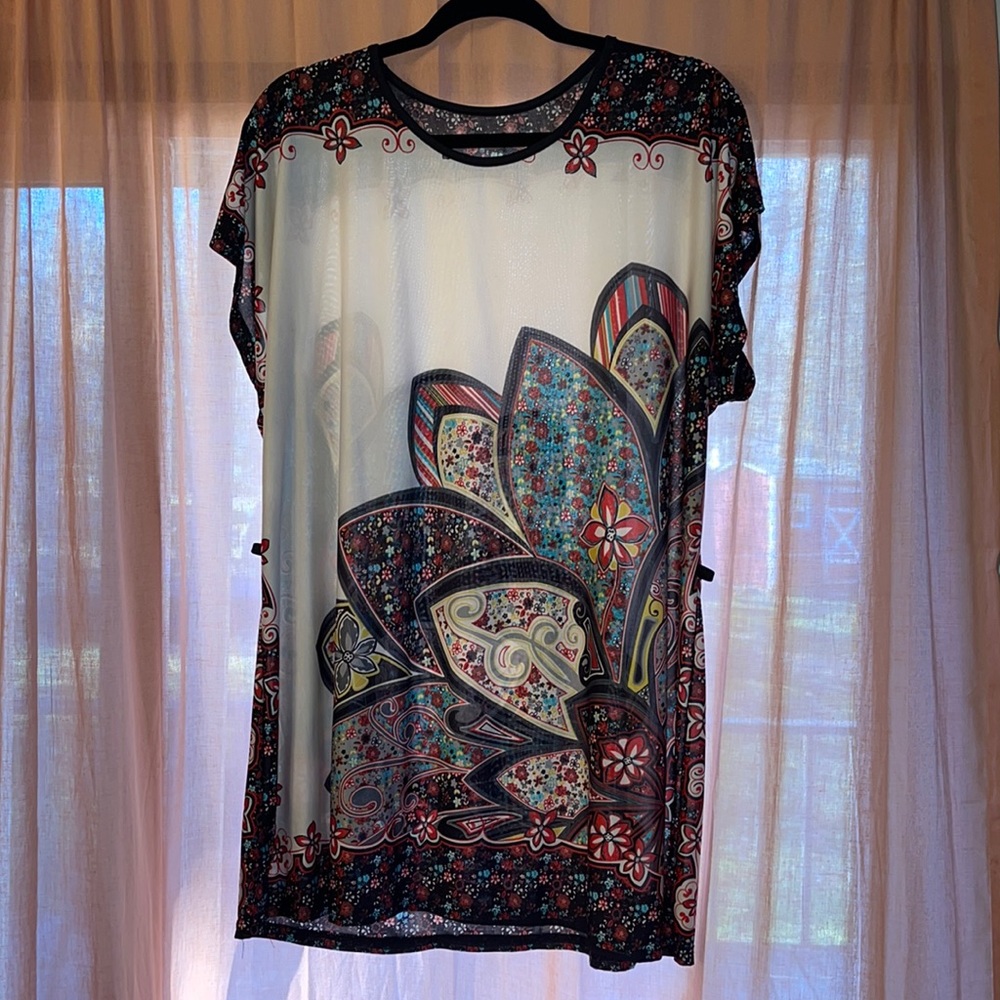 Floral Printed Tunic Top